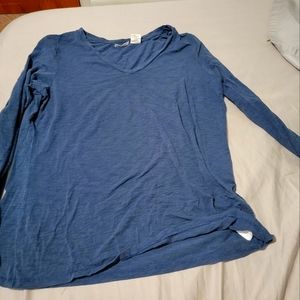 Long sleeve navy blue shirt